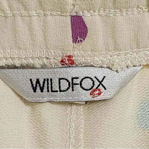 Wildfox Womens Relaxed Fit Super Soft Sweatshirt And Short Lounge Set L Cream - Picture 10 of 13